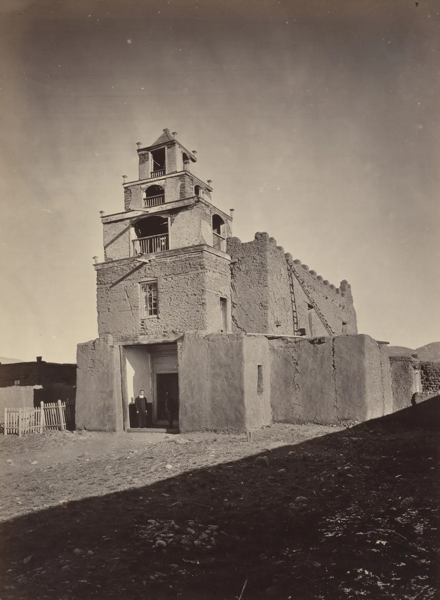 The Church of San Miguel by Timothy O'Sullivan, photograph, 1871