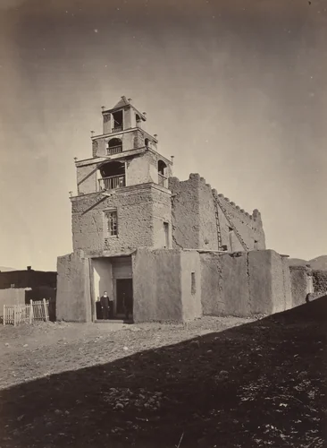 The Church of San Miguel by Timothy O'Sullivan, photograph, 1871