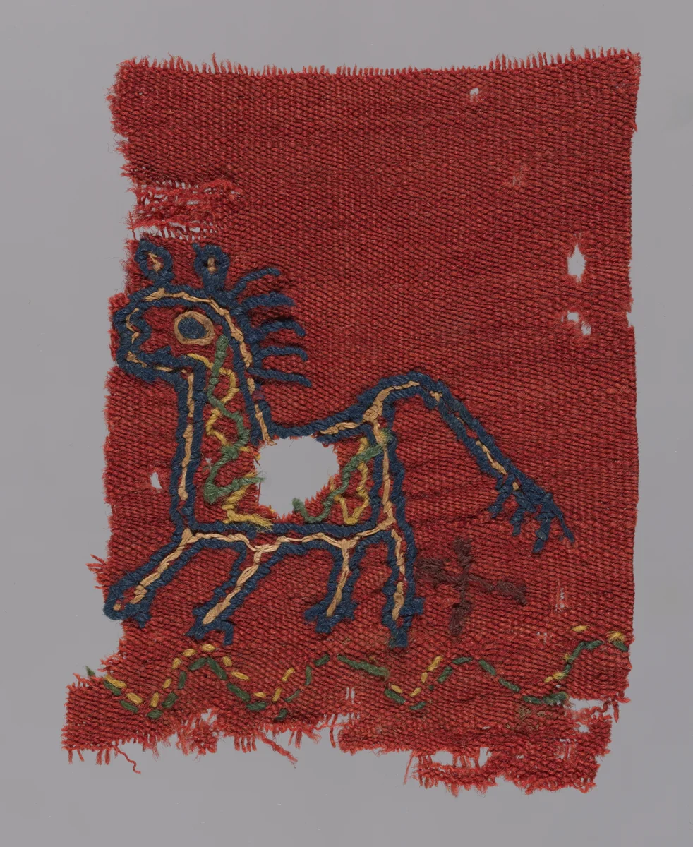 Fragment by Coptic Egypt, textile, 501-800