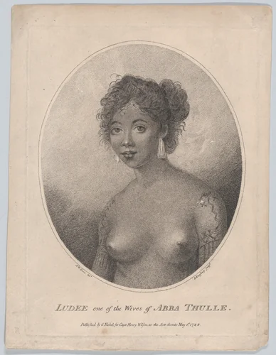 Ludee, One of the Wives of Abba Thulle by Henry Kingsbury, print, 1788