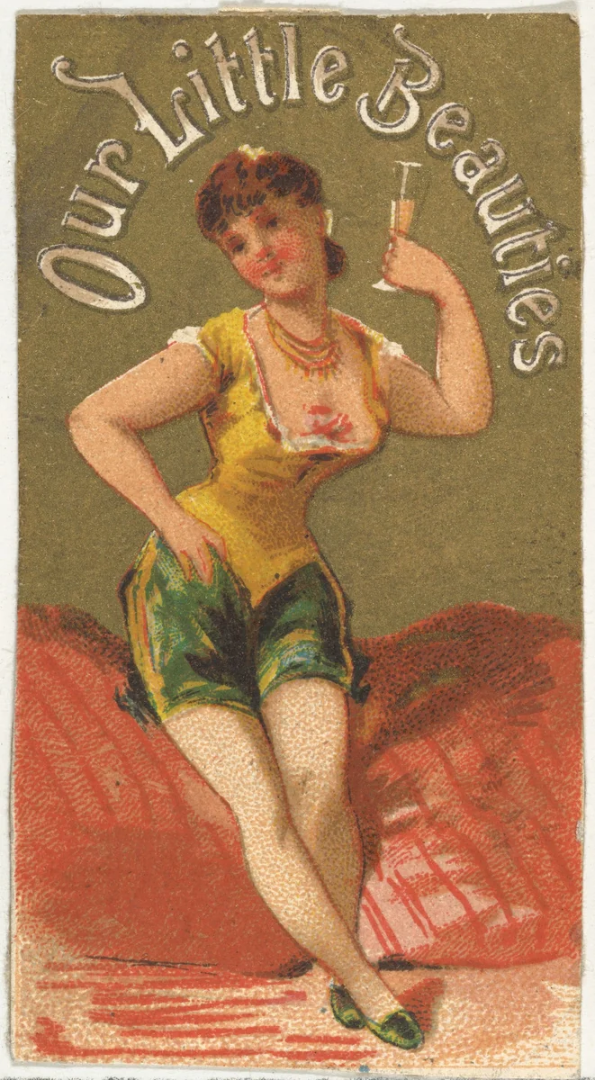 From the Girls and Children series (N58) promoting Our Little Beauties Cigarettes for Allen & Ginter brand tobacco products by Allen & Ginter, print, 1887