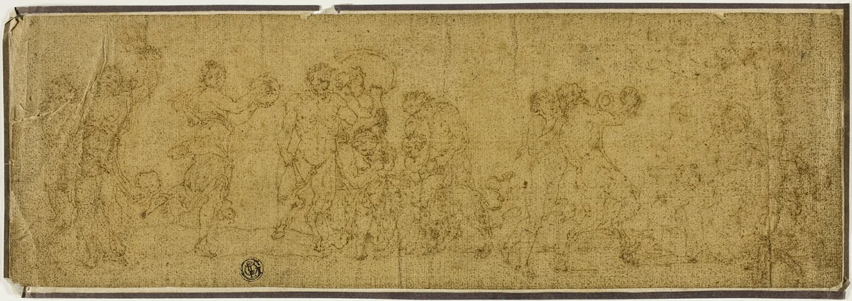 Bacchanal by Raymond de Lafage, drawing, 1676-1690