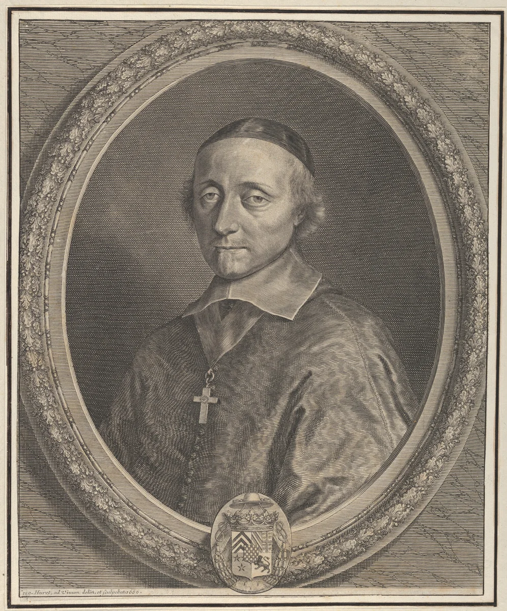 François Fouquet by Grégoire Huret, print, 1660