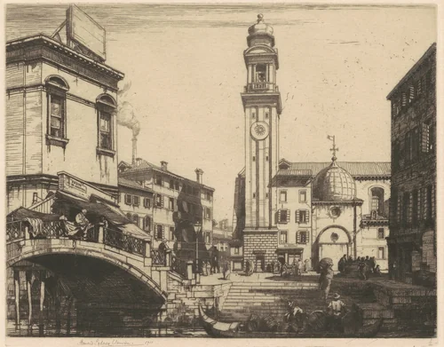 S.S. Apostoli, Venice by Francis Sydney Unwin, print, 1911