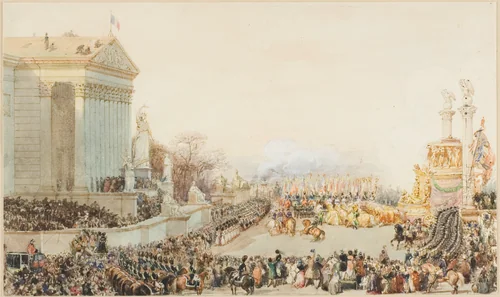 The Translation of the Ashes of Napoleon: 15 December, 1840 by Eugène L. Lami, painting, 1840-1847