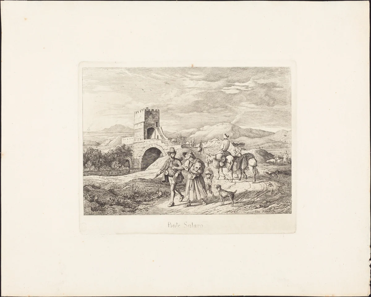 Ponte Salaro by Ludwig Richter, portfolio, 1831-1832