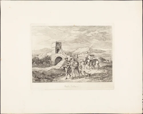 Ponte Salaro by Ludwig Richter, portfolio, 1831-1832