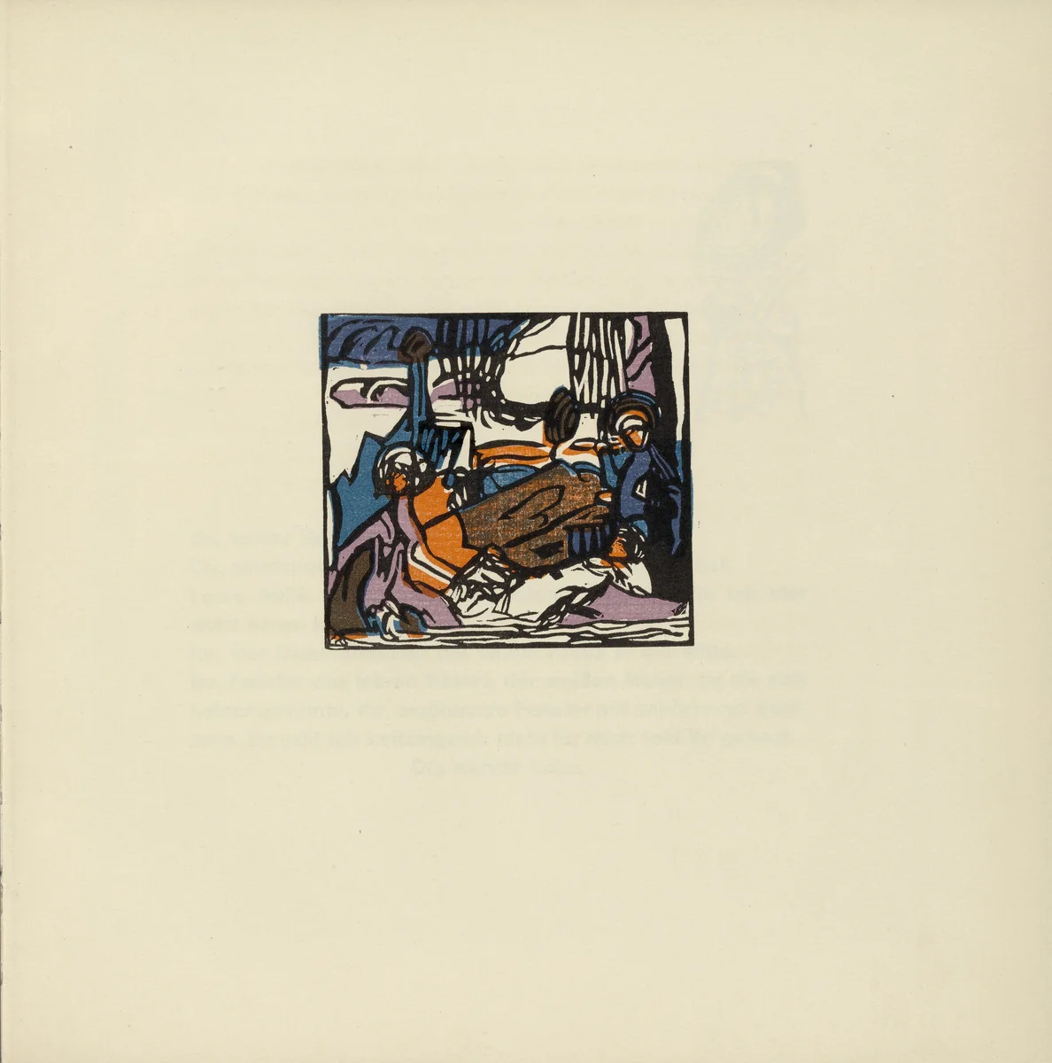White Sound (Weisser Klang) (plate, folio 26) from Klänge (Sounds) by Wassily Kandinsky, illustrated book, 1913