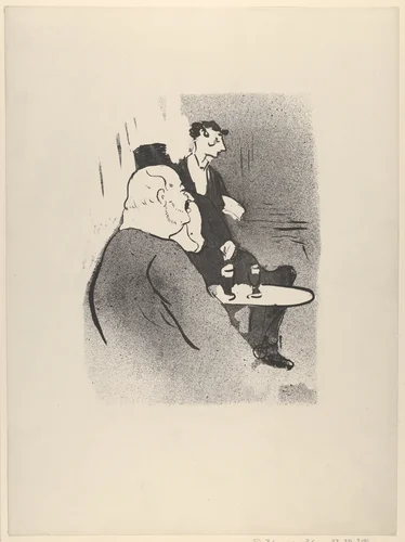 Ducarre at Les Ambassadeurs (from Le Café Concert) by Henri de Toulouse-Lautrec, print, 1893