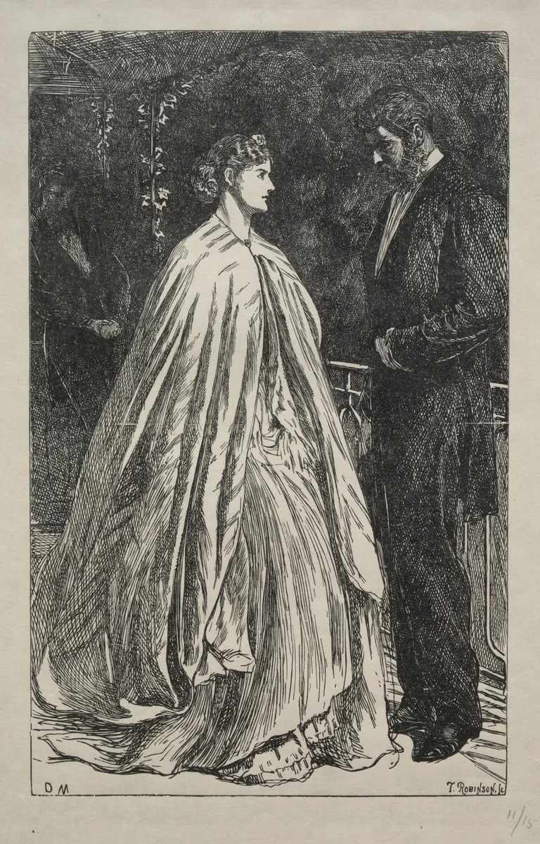 Two to One on the Major by George Du Maurier, print, 1866