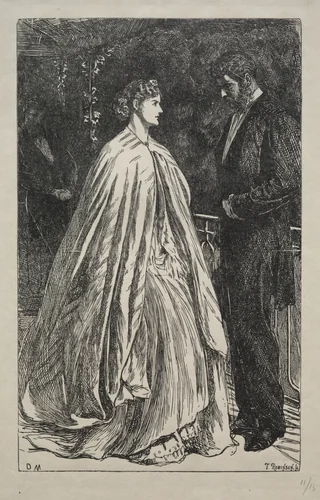Two to One on the Major by George Du Maurier, print, 1866