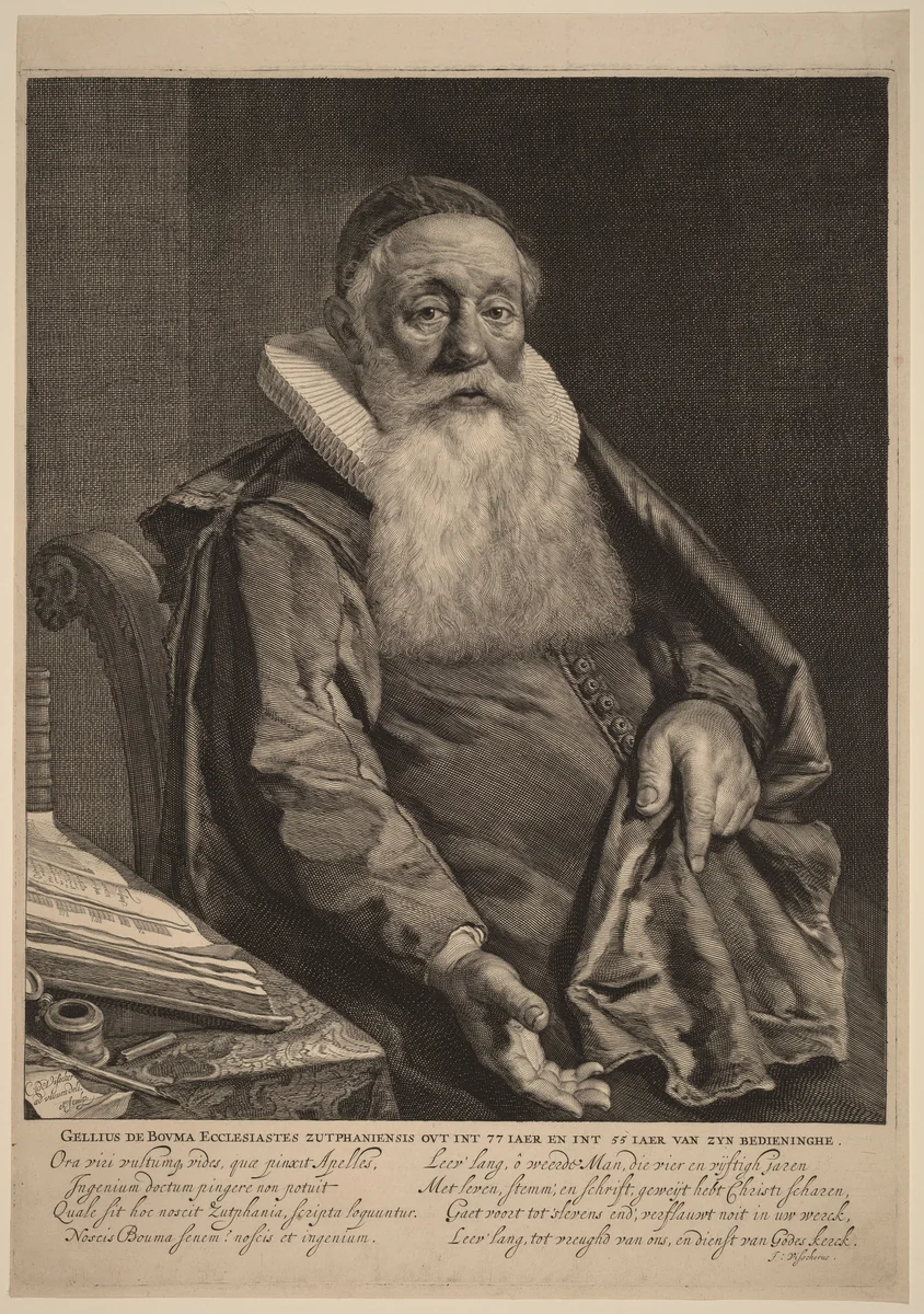 Gellius de Bouma by Cornelis Visscher, print, 1629-1662