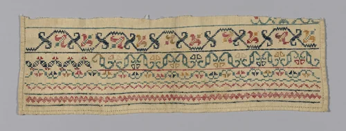 Sampler Fragment by United States, textile, 1801-1900