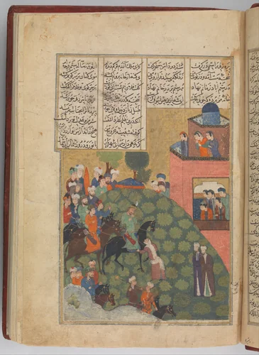 Khamsa (Quintet) of Nizami of Ganja by Nizami, manuscript, 1400-1499