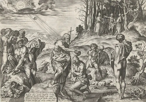 Doop van Christus by anonymous, print, 1553