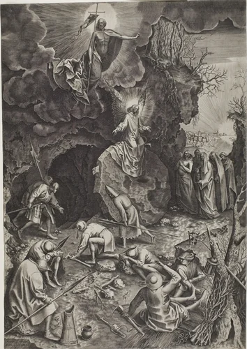 The Resurrection by Philip Galle, print, 1575-1585