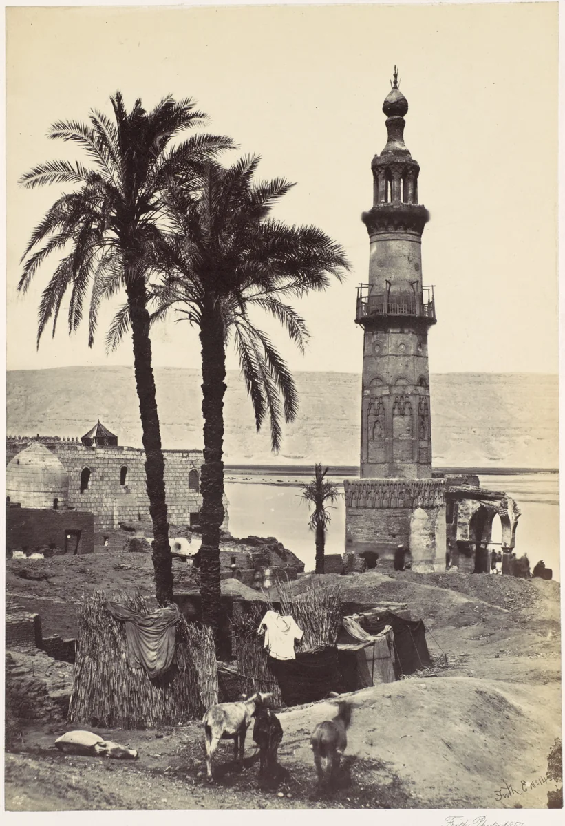 View at Girgeh by Francis Frith, photograph, 1857