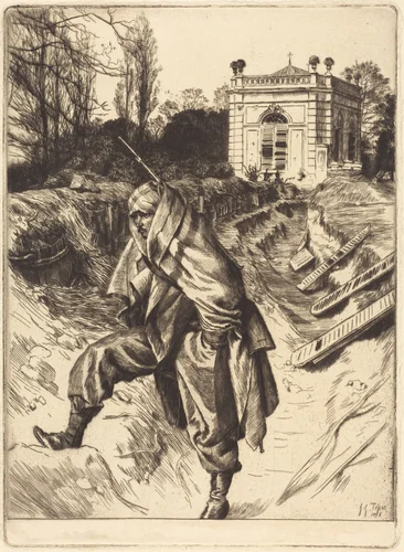 Grand Garde (Souvenir du siège de Paris) by James Jacques Joseph Tissot, print, 1836-1902