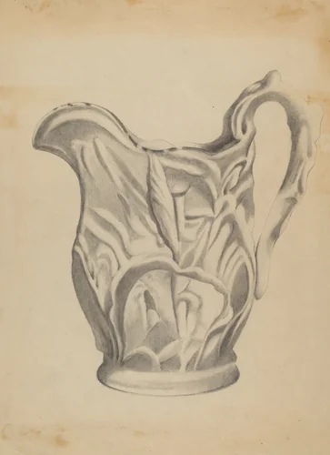 Pitcher by Anna Aloisi, index of american design, 1935-1942