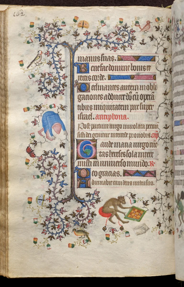 Hours of Charles the Noble, King of Navarre (1361-1425): fol. 81v, Text by Master of the Brussels Initials and Associates, book, 1400-1410
