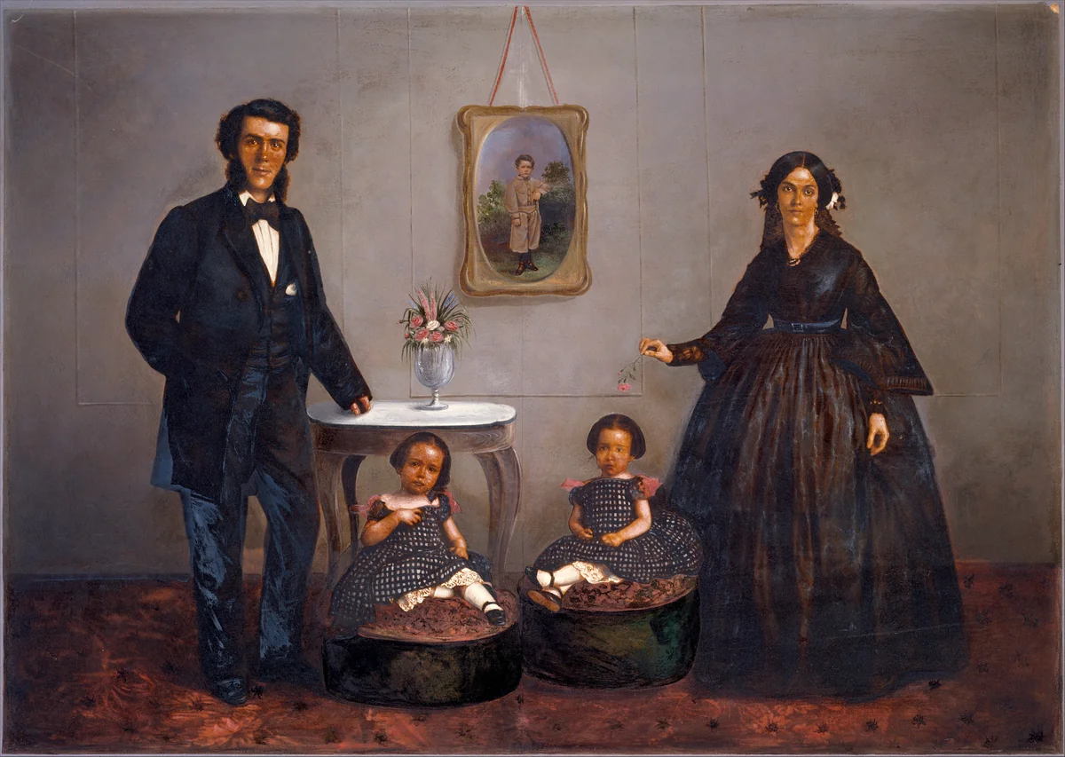 [Family Portrait] by W. L. Germon, photograph, 1853-1857