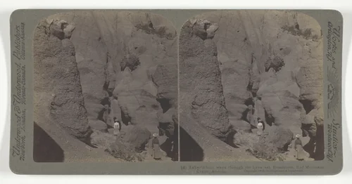 Labyrinthine ways through the Lava ash formations, Red Mountain Crater, Arizona, No. 6 from the series "Notes of Travel" by Underwood & Underwood, photograph, 1903