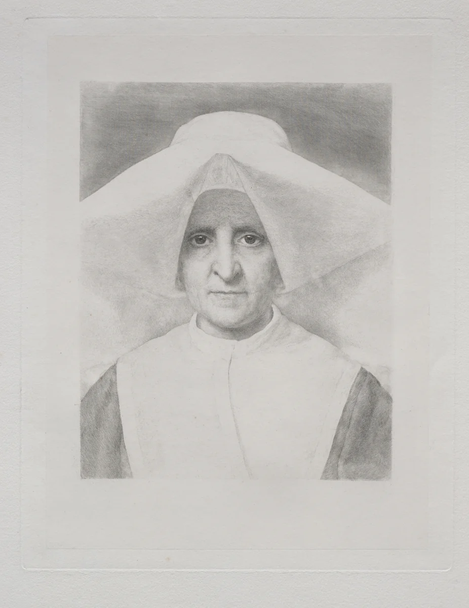 Sister Rosalie, Front View by Claude-Ferdinand Gaillard, print, 1886