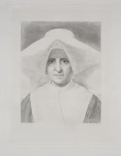 Sister Rosalie, Front View by Claude-Ferdinand Gaillard, print, 1886