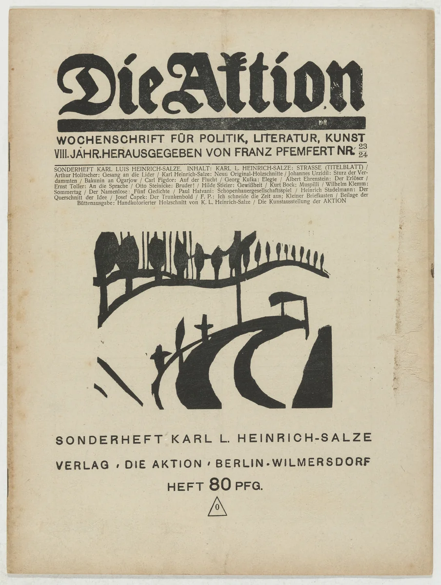 Die Aktion, vol. 8, no. 23/24 by Katharina Heise, periodical, 1918