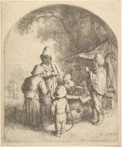 The Quack by Adriaen van Ostade, print, 1610-1685