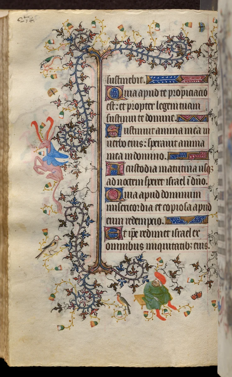 Hours of Charles the Noble, King of Navarre (1361-1425): fol. 117v, Text by Master of the Brussels Initials and Associates, book, 1400-1410