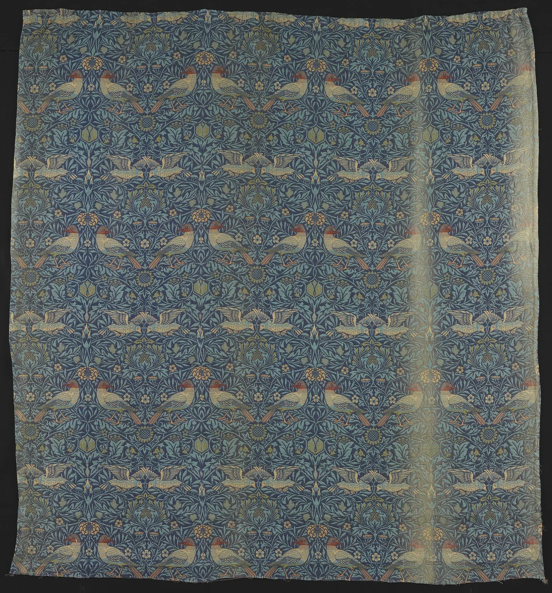 Bird by William Morris, textile, 1878