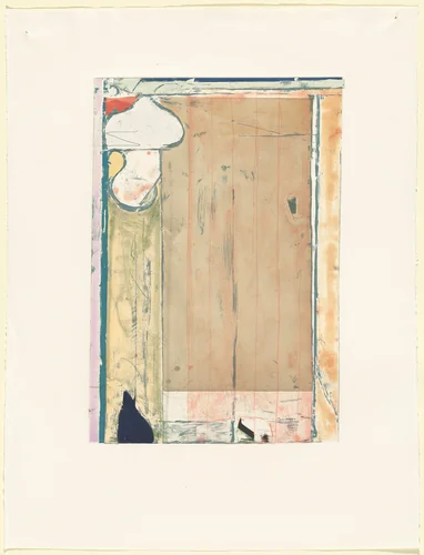 Touched Red [working proof 3] by Richard Diebenkorn, print, 1991