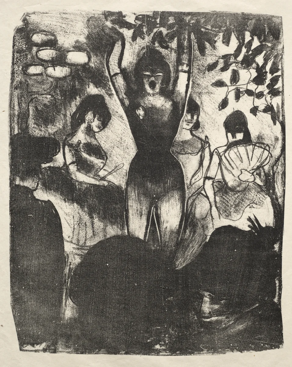Singer at the Café-Concert by Émile Bernard, print, 1888