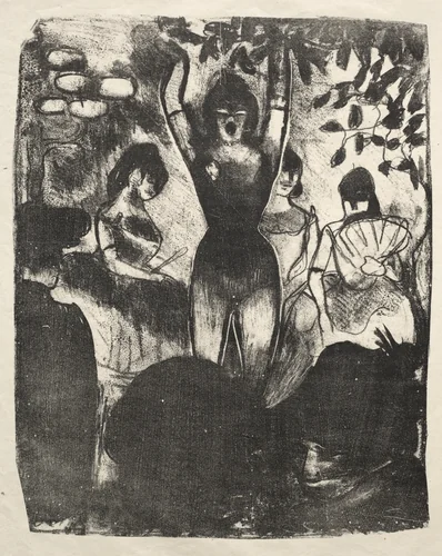 Singer at the Café-Concert by Émile Bernard, print, 1888