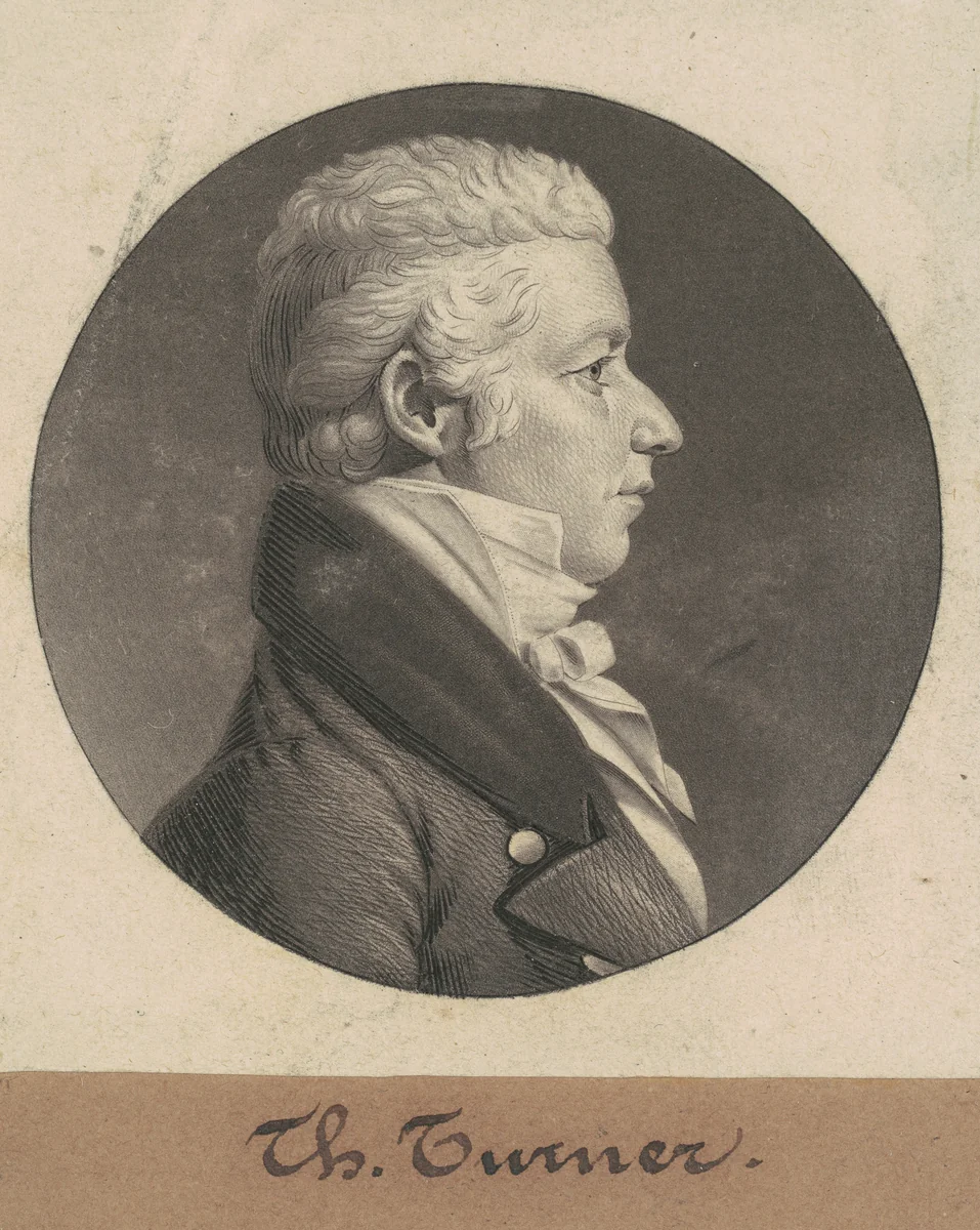 Thomas Turner by Charles B. J. Févret de Saint-Mémin, print, 1808
