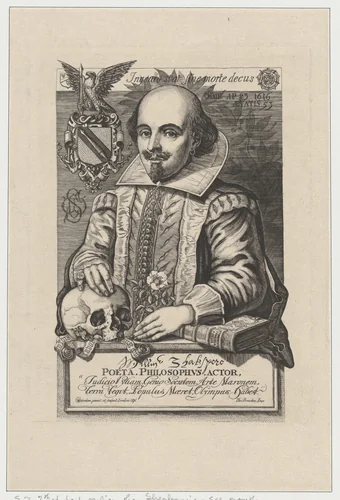 William Shakespeare by Charles William Sherborn, print, 1876