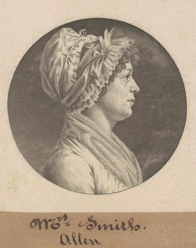 Mrs. Smith by Charles B. J. Févret de Saint-Mémin, print, 1801