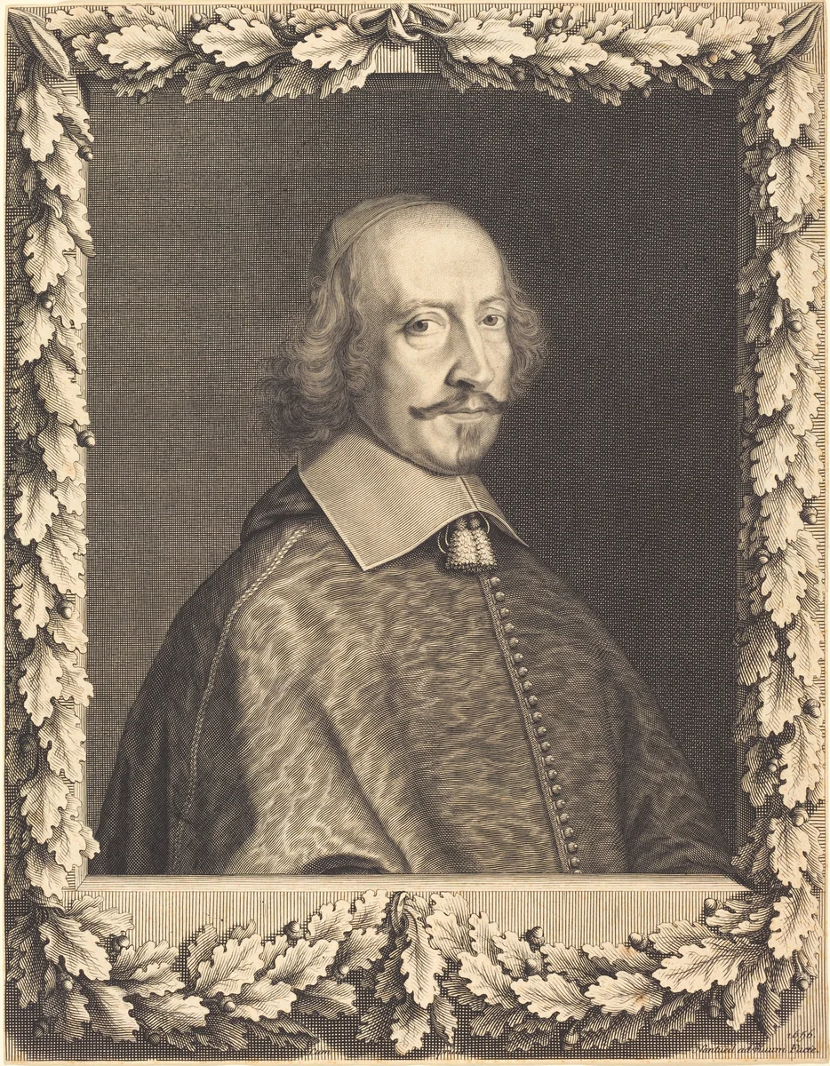 Cardinal Jules Mazarin by Robert Nanteuil, print, 1656