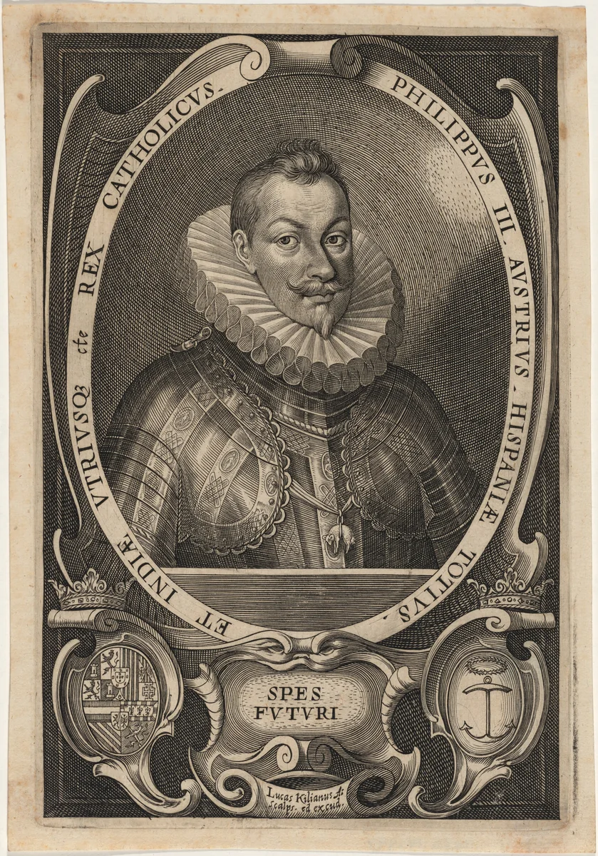 Philip III, King of Spain by Lucas Kilian, print, 1624