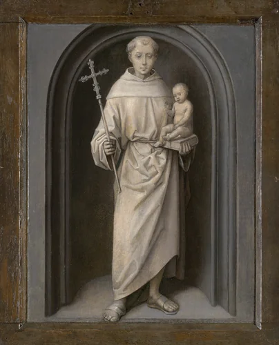Saint Anthony of Padua by Hans Memling, painting, 1480-1490