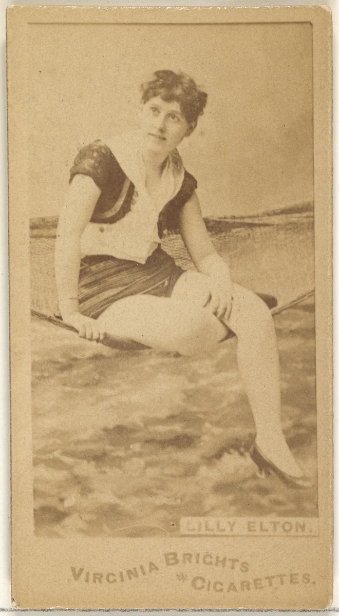 Lilly Elton, from the Actors and Actresses series (N45, Type 1) for Virginia Brights Cigarettes by Allen & Ginter, photograph, 1885-1891