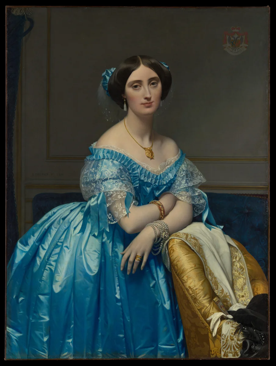 Joséphine-Éléonore-Marie-Pauline de Galard de Brassac de Béarn (1825–1860), Princesse de Broglie by Jean-Auguste-Dominique Ingres, painting, 1851-1853