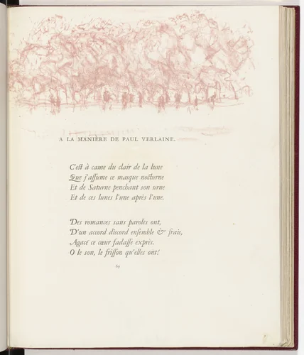 In-text plate (page 69) from Parallèlement (In Parallel) by Pierre Bonnard, illustrated book, 1900