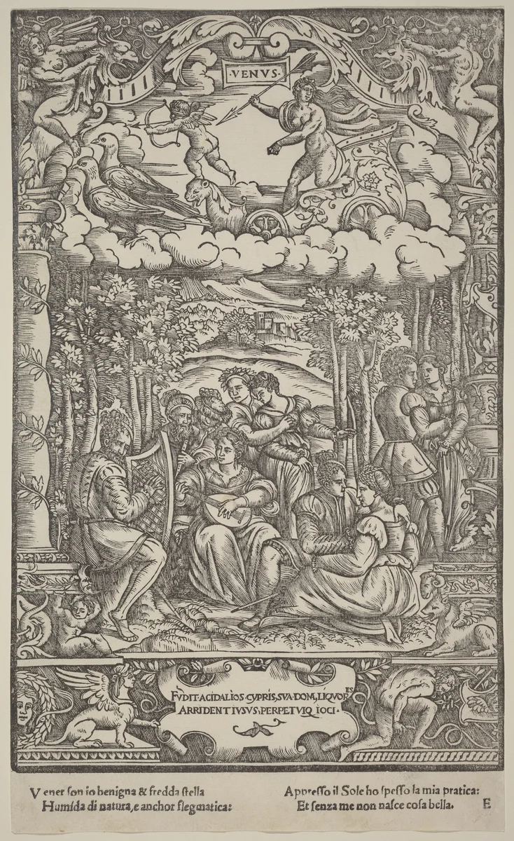 Venus by Gabriele Giolito de' Ferrara, print, 1534