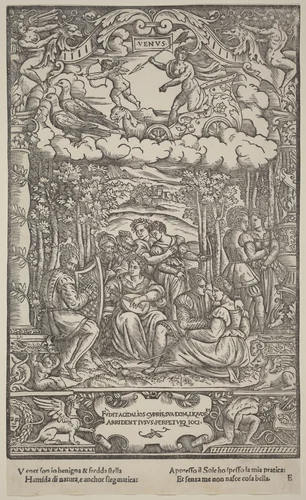 Venus by Gabriele Giolito de' Ferrara, print, 1534