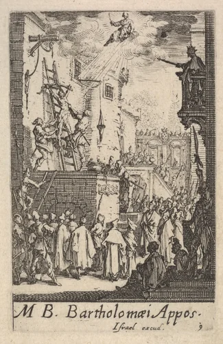 Martyrdom of Saint Bartholomew, from "The Little Apostles" (Les Petits Apôtres) by Jacques Callot, print, 1632