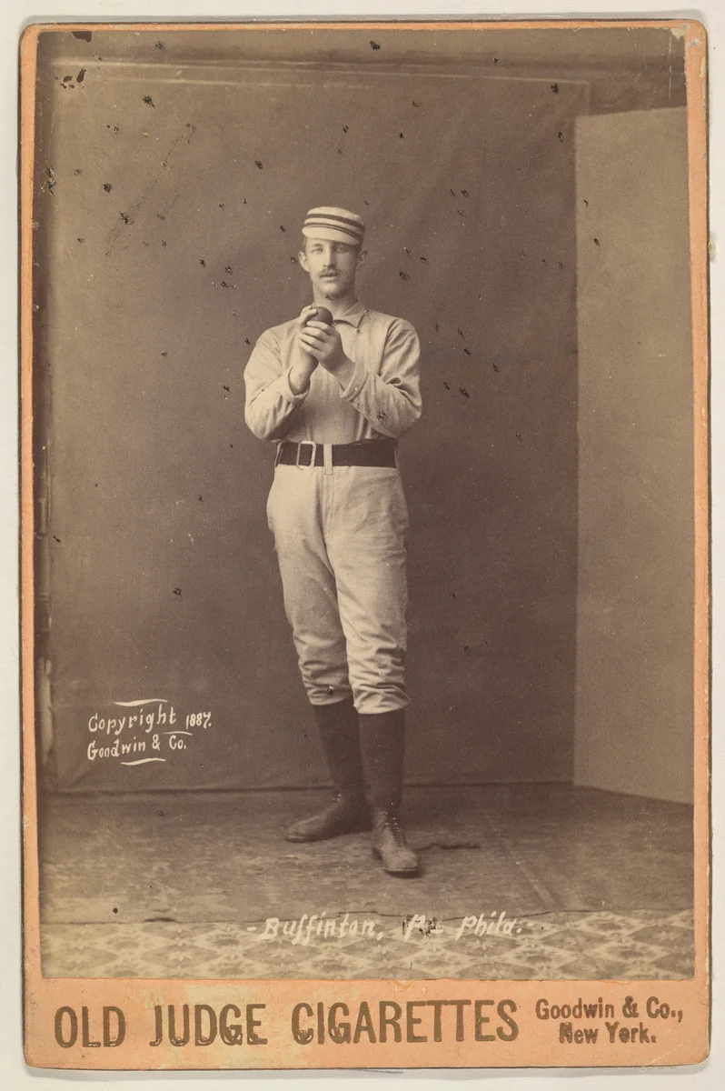 Buffinton, Pitcher, Philadelphia, from the series Old Judge Cigarettes by Goodwin & Company, photograph, 1887
