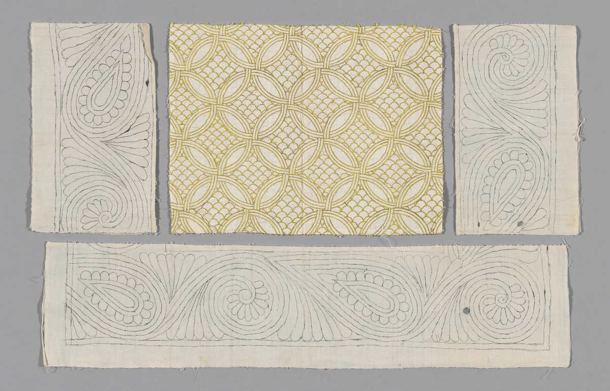 Pillow Sham (Unfinished) by Jane Bolas Vaughan, textile, 1675-1725