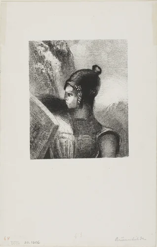 Brunnhilde by Odilon Redon, print, 1886
